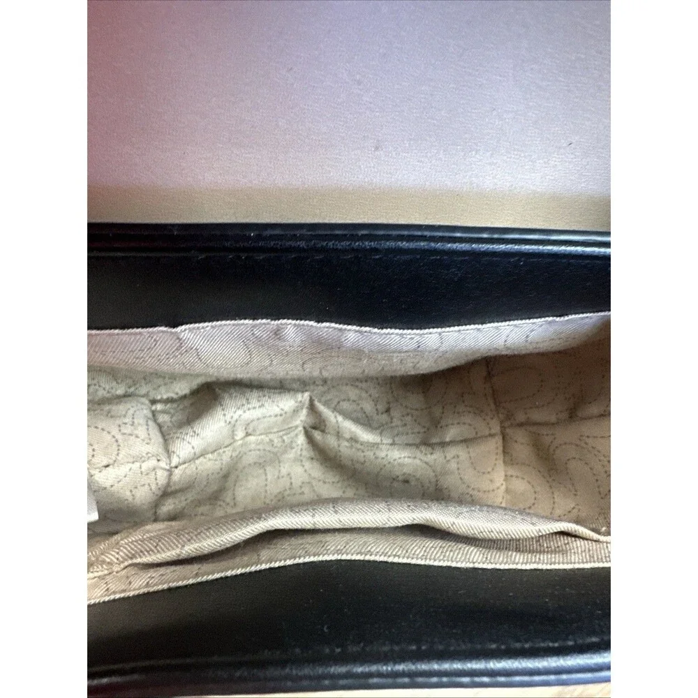 true religion Brown White Black Mini Crossbody Saddle Bag